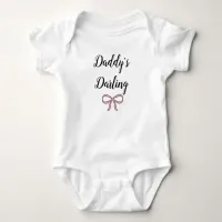 Daddy's Darling New Baby Daughter Baby Bodysuit