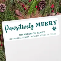 Dog Lover Christmas Holiday Cute Return Address  Label