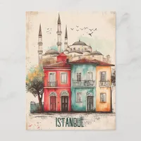 Travel to Istanbul Turkiye Postcard