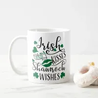 Irish Kisses and Shamrock Wishes Coffee Mug