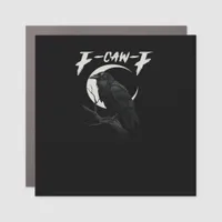 Funny Crow Retro Classic Style Car Magnet