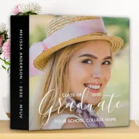 Graduate Scrapbook Photo Album Graduation  3 Ring Binder