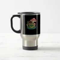 Cottagecore Mushroom Forest Toad Goblincore Mycolo Travel Mug