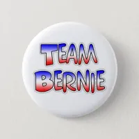 Team Bernie Sanders Patriotic Political Button