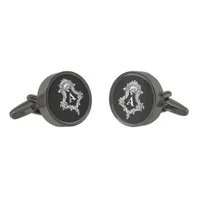 A Monogram Initial Cufflinks