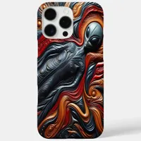 Colorful Alien Figure iPhone 16 Pro Max Case