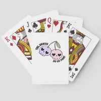 Till Death Do Us Part - Cute Goth Skull Design Cla Poker Cards