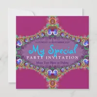 Exotic Energy Fractal Art Invitation