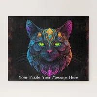 Neon Mandala Majesty Jigsaw Puzzle