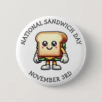 National Sandwich Day | November 3rd Button