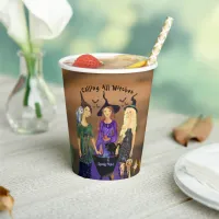 Calling All Witches Halloween Birthday Party  Paper Cups