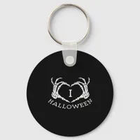 Halloween! Classic - Skeleton Hands Heart Keychain