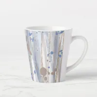 Modern Abstract Nature Art Brushstrokes Latte Mug