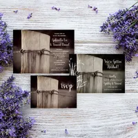 Rural Fence Post Country Farm Wedding Stationery Collection