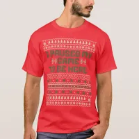 I Paused My Game To Be Here Christmas Ugly Man T-Shirt