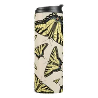 Southwest Yellow Swallowtail Butterflies Pattern Thermal Tumbler