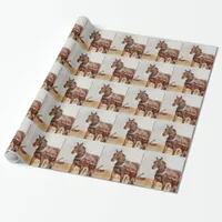 Kalona, Iowa Amish Horse and Buggy Wrapping Paper