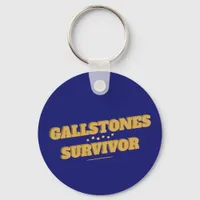 Gallstones Survivor Fun Gallbladder Surgery Keychain