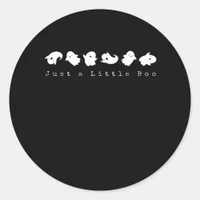 Just Little Boo Creative Casual Look Classic Round Sticker