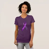 Purple Fibromyalgia Womens Shirt