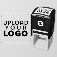 Upload A Business Logo Custom Square Rubber Self-inking Stamp