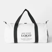  Company Logo Minimalist Corporate Branding Swag Duffle Bag