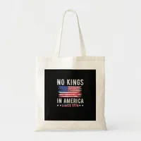 No Kings In America Vintage Patriotic Independence Tote Bag