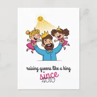 Raising Queens Like a King Holiday Postcard