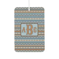 Southwest Style Blue Brown Geometric Personalized Air Freshener