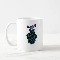 Beautiful Skeleton Hands With A Heart Signal For H Coffee Mug
