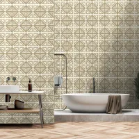 Bronze And Cream Geometric Triangles And Diamonds Wallpaper