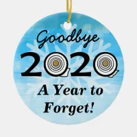 Goodbye 2020 A Year to Forget Toilet Paper Ceramic Ornament