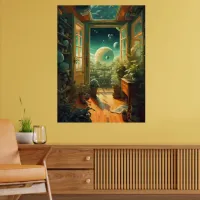 Out of this World - Room with a planetary View Poster