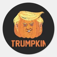 Halloween Pumpkins Funny Trumpkin Classic Round Sticker