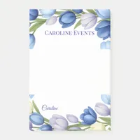 Serenity in Bloom Pastel Tulip Floral Home Decor Post-it Notes
