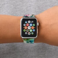 Whimsical Rose Pattern Apple Watch Band