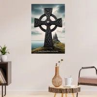 The Celtic Cross stands as a beacon of hope. Poster