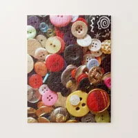 Assortment of Buttons Fun Haberdashery Jigsaw Puzzle