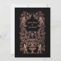 *~* Cherub QR PHOTO AR6 RSVP Victorian Wedding Invitation