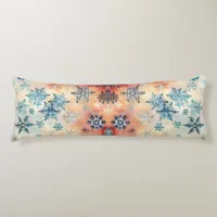 Vintage Snowflakes Pattern - Body Pillow