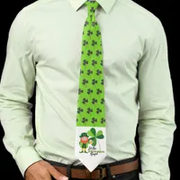 Leprechaun St Patrick’s Day Shamrocks Shenaningans Neck Tie