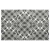 Repsycle Black White Geometric Pattern Fabric