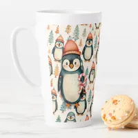 Merry Christmas  | Vintage Penguins Christmas Latte Mug