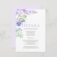 DETAILS | Lavender Floral Spring Bouquet Invitation