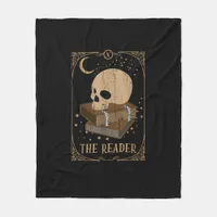 Book Reader Card Pagan Goblincore Goth Occult Book Fleece Blanket