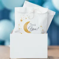 Over the Moon Thank You Boy Baby Shower Favor Bag