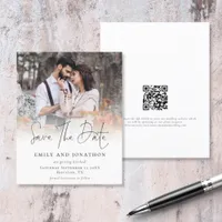 Budget Photo QR Code Script Wedding Save The Date