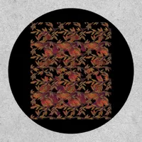 Whimsigoth Golden Vinework Graphic Patch