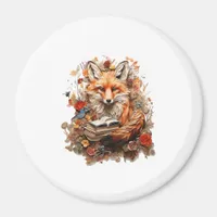 Cottagecore Aesthetic  With Book Cute Goblincore Magnet