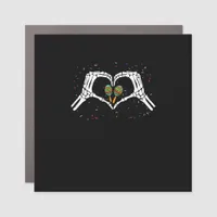 Skeleton Hand Heart Maracas Cinco De Mayo Mexican  Car Magnet